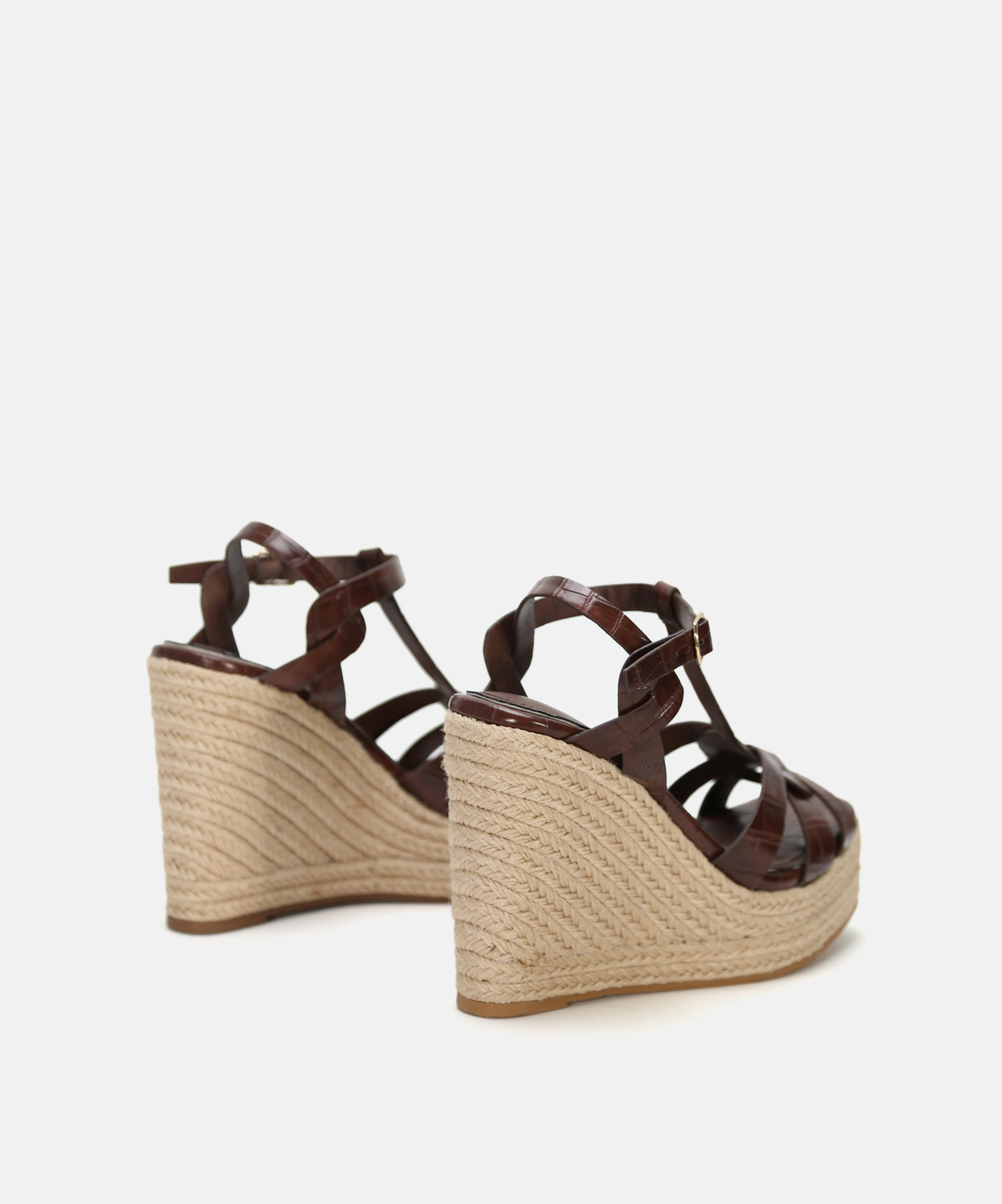 Sand&aacute;lia salto juta tira em T image number null